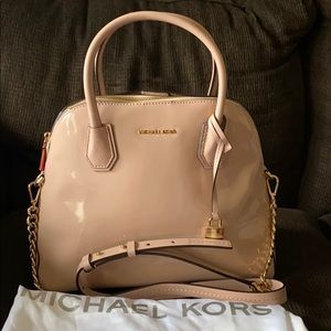 Michael Kors large Cindy patent leather handbag